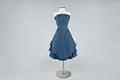 Image of Blue cocktail or dancing dress, designed by Jean Dessès, ca. 1965